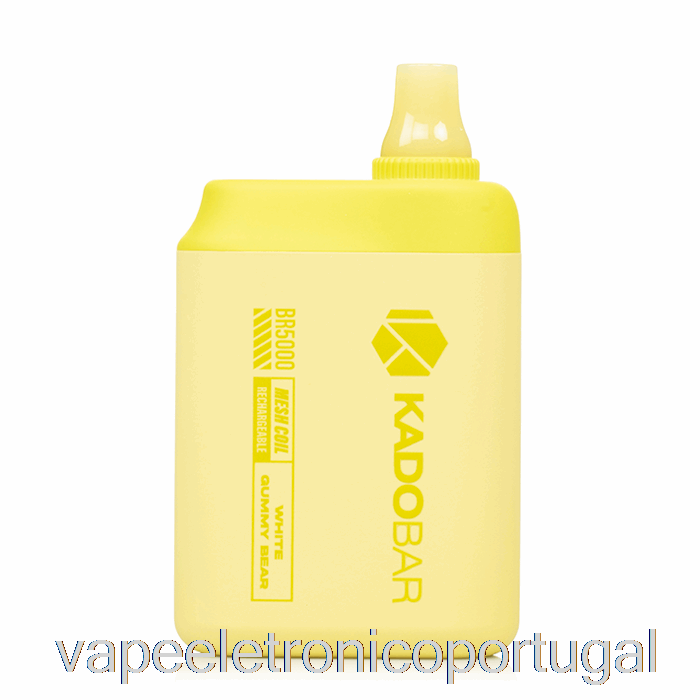 Vape Eletrônico Kado Bar Br5000 Ursinho De Goma Branco Descartável